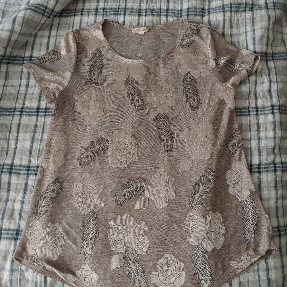 Flower printed shirt